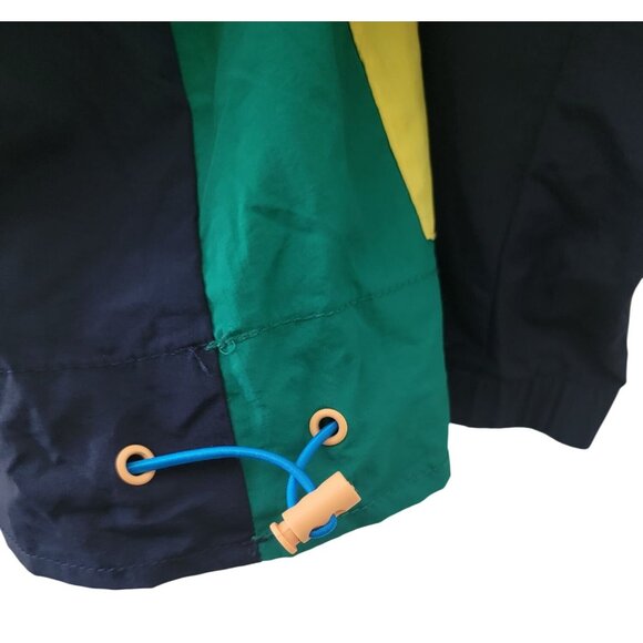 Vintage CLUB ROOM Colorblock Hooded Windbreaker Jacket Anorak Unisex Sz M - Picture 6 of 10